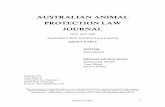 AUSTRALIAN ANIMAL PROTECTION LAW JOURNAL€¦ · The Australian Animal Protection Law Journal expresses its gratitude to its Patrons, Supporters and Friends. ... A Comparative Analysis