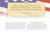 The Second War for Independence and the Upsurge of Nationalism€¦ · near Plattsburgh on September 11, 1814, on float-ing slaughterhouses. The American flagship at one 234 CHAPTER