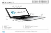 HP ProBook 430, 440, 450, and 470 G4 Notebook PC...HP ProBook 470 G4 Notebook PC Features Not all configuration components are available in all regions/countries. c05123921 — DA