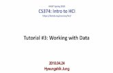 Tutorial #3: Working with Data - KIXLAB · –Firebase Database –How to store data in Firebase Database –How to retrieve data from Firebase and update UI Press ⌘-c to copy bit.ly/cs374-tut3.