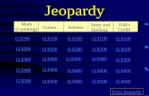 Jeopardy - Kent State Universitypersonal.kent.edu/~kleach8/game.pdfJeopardy Math (Counting) Colors Science Extra Credit Q $100 Q $200 Q $300 Q $400 Q $500 Q $100 Q $100 Q $100 Q $100