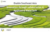 Innovation through collaboration in AgriFood & WaterTech ... · Software, Sensing & IoT Drones & Robotics, Mechanization and Equipment Novel Farming Systems Agribusiness Marketplaces