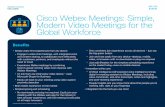 Cisco - Global Home Page - Cisco Webex Meetings: …...Industry-leading security and compliance Webex Meetings is built with Cisco’s industry-leading security expertise. With a global