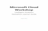 Microsoft Cloud Workshopazurebootcampdk.azurewebsites.net/Materials/learner hackathon guide intelligent...©2017 Microsoft Corporation 6 Task 10: Cognitive Services To provision access