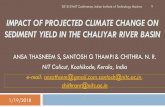 IMPACT OF PROJECTED CLIMATE CHANGE ON SEDIMENT … · 2018-01-31 · IMPACT OF PROJECTED CLIMATE CHANGE ON SEDIMENT YIELD IN THE CHALIYAR RIVER BASIN ANSA THASNEEM S, SANTOSH G THAMPI&