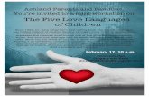 Love Languages Flyer - Ashland Presbyterian Church · The Five Love Languages of Children Ashland Parents and Families, You’re invited to a mini-workshop on Since 1992, Dr. Gary