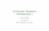 Computer Systems Architecture Ipcrowley/cse/560/L8-9-23-2009.pdfName Busy Op Vj Vk Qj Qk A Load1 Load2 Add1 Add2 Add3 Mult1 Mult2 Reservation Stations Instruction Issue Execute Write
