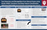 transform Text Detection and Recognition from Natural ...vision.soic.indiana.edu/b657/sp2016/projects/izaman/poster.pdfText Detection and Recognition from Natural Scene using Stroke