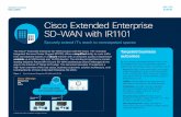 Cisco Extended Enterprise SD-WAN with IR1101 Solution Overview · provides a user-friendly GUI interface for configuring and deploying policies and templates. vManage is multitenant,