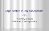 Edge states in 2D conductors. - Princeton Universitylyon/Electrons-on-Helium-Workshop/Shikin.pdf · Introduction. 2. Existing ... HELIUM GAS LIQUID HELIUM . Edge structure for 2D