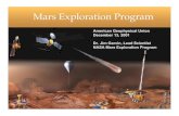 NASA Mars Exploration Program Mars Exploration Program · Mars Exploration Program Strategy: “Follow the Water” Search for sites on Mars with evidence of past or present water