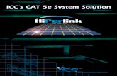 ICC’s CAT 5e System Solution · ICC's HiPerlink 1000TM CAT 5e channel components for a period of 30 years. Our unblemished record of satisfying customers for over a decade is our