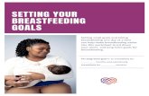 SETTING YOUR BREASTFEEDING GOALS...SETTING YOUR . BREASTFEEDING GOALS . Setting small goals and taking breastfeeding one day at a time can help make breastfeeding easier. Use this