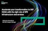Accelerate your transformation to SAP HANA with the right mix … · 2017-10-09 · Accelerate your transformation to SAP HANA with the right mix of HPE infrastructure and services