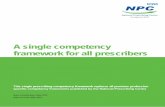 A single competency framework for all prescribers · A single competency framework for all prescribers 5 4. Uses of the framework The prescribing competency framework can be used