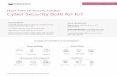 Check Point IoT Security Solution Brief€¦ · IoT Discovery- by integrating with third-party IoT discovery platforms, the solution auto-identifies all your devices, tags them based