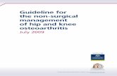 Guideline for the non-surgical management of hip and knee … · management of public health, and is linked to practical outcomes including lower mortality, decreased hospitalisation