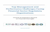 Top Management and Performance Challenges Facing Financial ... · Top Management and Performance Challenges Facing Financial-Sector Regulators July 2019 2 . On March 26, 2019, CIGFO