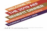 2019 AEF Benefit Dinner Program · 2019-03-08 · Resume Review and Recruiting Panel. A panel of legal recruiters from a law firm, the federal government, and other organizations