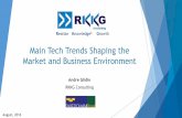 Main Tech Trends Shaping the Market and Business Environment€¦ · Main Tech Trends Shaping the Market and Business Environment Andre Gildin RKKG Consulting August, 2016 Realize