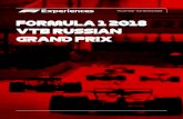 FORMULA 1 2018 VTB RUSSIAN GRAND PRIX - …...Just south of Sochi is a smaller town, Adler. A town known for being the A town known for being the location of some of the 2014 Winter