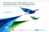 Ontario’s Climate Act From Plan to Progressdocs.assets.eco.on.ca/reports/climate-change/2017/From... · 2018-04-24 · 4 Ontario’s Climate Act . From Plan to Progress. Most jurisdictions
