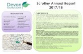 Scrutiny Annual Report 2017/18 · by Children’s Services, the Care Leavers service strove to self-assessment identified increased involvement in pathway This has contributed towards