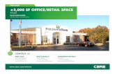 FOR LEASE ±2,000 SF OFFICE/RETAIL SPACE · CBRE and the CBRE logo are service marks of CBRE, Inc. and/or its affiliated or related companies in the United States and other countries.
