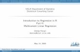Introduction to Regression in R Part II: Multivariate ... Ferrari Great Talk on... · Preliminaries Introduction Multivariate Linear Regression AdvancedResourcesReferencesUpcomingSurveyQuestions