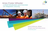 Amec Foster Wheeler introductory presentation · Amec Foster Wheeler at a glance 2 Listed on both London Stock Exchange New York Stock Exchange 40,000 ... Revenues by business unit