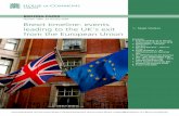 Brexit timeline: events leading to the UK’s exit from the European Union · 2020-01-27 · 8 Brexit timeline: events leading to the UK’s exit from the European Union “It is