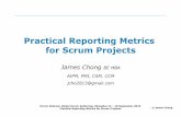 Practical Reporting Metrics for Scrum Projects...Scrum Alliance: Global Scrum Gathering, Shanghai 14 – 16 September 2015 Practical Reporting Metrics for Scrum Projects Some rationale