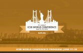 ICSB World ConferenCe Program: June 17–18€¦ · ICSB 2016 ConferenCe Program 3 SECRETARy-GENERAL Of THE UNITED NATIONS LETTER TO PRESENTING AUTHORS Dear Colleagues, Dr. Kim Ki-Chan,