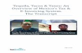 Tequila, Tacos & Taxes: An Overview of ... - taxlinked.net...Jesús Ramírez: As the main requirement for any company, a recommendation of the OECD, if you are working here, you will