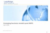 Emerging business models post BEPS - itraf.org · reinterpret, and may even digress from, the new BEPS guidelines. • Finance ill 2016 proposed an Equalisation levy aka Indias Google
