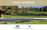 GOLF EVENTS - Gallagher's Canyon Golf Club, Kelowna in the ... · Tournament & anquet Services: Set up of registration area with tables, chairs and linen Reserved starting times