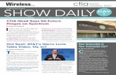 ctia SHOW DAILY DAY 1 - Amazon Web Services... · In India, where the government has conducted fingerprint and iris scans on nearly . a billion people for a massive biometric database,