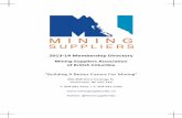 2013-14 Membership Directory - The Mining Suppliers ...miningsuppliersbc.ca/...2014MembershipDirectory... · 2013-14 Membership Directory . Mining Suppliers Association of British