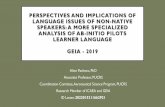 Perspectives from language issues of non-native speakers ... · Aline Pacheco, PhD Associate Professor, PUCRS Coordination Comittee, Aeronautical Science Program, PUCRS Research Member
