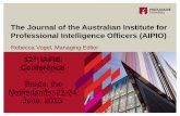 The Journal of the Australian Institute for Professional Intelligence ... · Recent Book Reviews Understanding Lone Actor Terrorism: Past experience, future outlook, and response