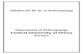 Koraput - cuo.ac.in · Biological Anthropology: The Natural History of Mankind. PHI Learning Private Limited, New Delhi. 22. Stanford C., Allen J.S. and Anton S.C. (2010). Exploring
