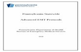 Pennsylvania Statewide Advanced EMT Protocols PA... · 2020-02-25 · statewide AEMT protocol or Department-approved regional protocol supersedes the statewide BLS protocol. B. Deviation