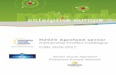 H2020 Agrofood sector - Euresearch · CITOLIVA - Technological Centre for Olive Farming and Olive Oil..... 65 : 1 Horizon2020 - Agrofood Partnership Profiles Catalogue calls 2016-2017: