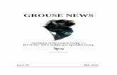 GROUSE NEWS - WordPress.com · Currently Don is supervising Greater and Lesser Prairie-Chicken research and conservation efforts, and conducting White-tailed Ptarmigan surveys in