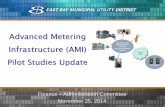 Advanced Metering Infrastructure (AMI) Pilot Studies Update · Identify apparent and real system losses –“Apparent” loss = meter accuracy, revenue losses –“Real” loss