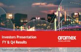 Investors Presentation FY & Q4 Results · this presentation. We undertake no obligation to publicly update any forward looking statement whether as a result of new information, future