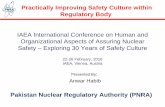 IAEA International Conference on Human and Organizational Aspects of Assuring Nuclear ... · 2016-03-03 · Organizational Aspects of Assuring Nuclear Safety – Exploring 30 Years
