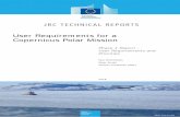User Requirements for a Copernicus Polar mission · project (April 2016), IGOS cryosphere 2007 report, Copernicus maritime surveillance service user workshop report by European Maritime