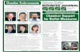 Chamber Endorsements - Microsoft...Chamber Endorsements The Salinas Valley Chamber has announced its endorsements for the November 2016 general election Following its process, the