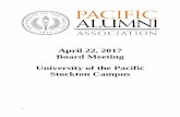 April 22, 2017 Board Meeting University of the Pacific ...pacific.imodules.com/s/749/images/editor_documents...Alex & Jeri Vereschagin Alumni House ALEX & JERI VERESCHAGIN ALUMNI HOUSE